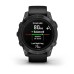 Умные часы Garmin Epix Pro (Gen 2) Standard Edition 47 mm Slate Grey, титановый угольно-серый, DLC, черный силиконовый ремешок