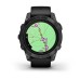 Умные часы Garmin Epix Pro (Gen 2) Standard Edition 47 mm Slate Grey, титановый угольно-серый, DLC, черный силиконовый ремешок
