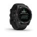 Умные часы Garmin Epix Pro (Gen 2) Standard Edition 47 mm Slate Grey, титановый угольно-серый, DLC, черный силиконовый ремешок