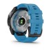 Умные часы Garmin Quatix 7 с синим силиконовым ремешком