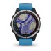 Умные часы Garmin Quatix 7 с синим силиконовым ремешком