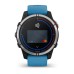 Умные часы Garmin Quatix 7 с синим силиконовым ремешком