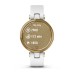 Умные часы Garmin Lily светло-золотистый безель, белый корпус и итальянский кожаный ремешок