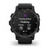 Умные часы Garmin Descent Mk2s угольно-серый корпус с DLC-покрытием, черный силиконовый ремешок