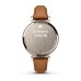 Умные часы Garmin Lily 2 Classic кремово-золотистые со смуглым кожаным ремешком