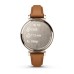Умные часы Garmin Lily 2 Classic кремово-золотистые со смуглым кожаным ремешком