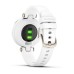 Умные часы Garmin Lily кремово-золотистый безель, белый корпус и силиконовый ремешок