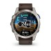 Умные авиационные часы Garmin D2™ Mach 1 с кожаным ремешком Оксфорд коричневого цвета