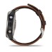 Умные авиационные часы Garmin D2™ Mach 1 с кожаным ремешком Оксфорд коричневого цвета