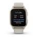 Умные часы Garmin Venu Sq 2 Music Edition серый с безелем цвета кремового золота и силиконовым ремешком