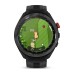 Умные часы Garmin Approach S70 (47 мм) Черный керамический безель с черным силиконовым ремешком