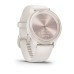 Умные часы Garmin Vivomove Sport цвета слоновой кости, безель цвета персикового золота, силиконовый ремешок
