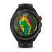 Умные часы Garmin Approach S70 (47 мм) Черный керамический безель с черным силиконовым ремешком