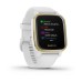 Умные часы Garmin Venu Sq белый с золотистым алюминиевым безелем и с силиконовым ремешком