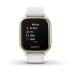 Умные часы Garmin Venu Sq белый с золотистым алюминиевым безелем и с силиконовым ремешком