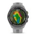 Умные часы Garmin Approach S70 (42 мм) с черным керамическим безелем и серым ремешком