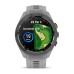 Умные часы Garmin Approach S70 (42 мм) с черным керамическим безелем и серым ремешком