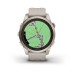 Умные часы Garmin Fenix 7S Pro Sapphire Solar 42 мм, золотистый корпус со светло-песочным ремешком