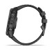 Умные часы Garmin Epix Pro (Gen 2) Standard Edition 51 mm Slate Grey, титановый угольно-серый, DLC, черный силиконовый ремешок
