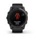 Умные часы Garmin Epix Pro (Gen 2) Standard Edition 51 mm Slate Grey, титановый угольно-серый, DLC, черный силиконовый ремешок