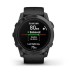 Умные часы Garmin Epix Pro (Gen 2) Standard Edition 51 mm Slate Grey, титановый угольно-серый, DLC, черный силиконовый ремешок