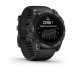 Умные часы Garmin Epix Pro (Gen 2) Standard Edition 51 mm Slate Grey, титановый угольно-серый, DLC, черный силиконовый ремешок