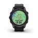 Умные часы Garmin Fenix 7S Pro Sapphire Solar Edition Carbon Gray с черным ремешком