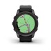 Умные часы Garmin Fenix 7S Pro Sapphire Solar Edition Carbon Gray с черным ремешком